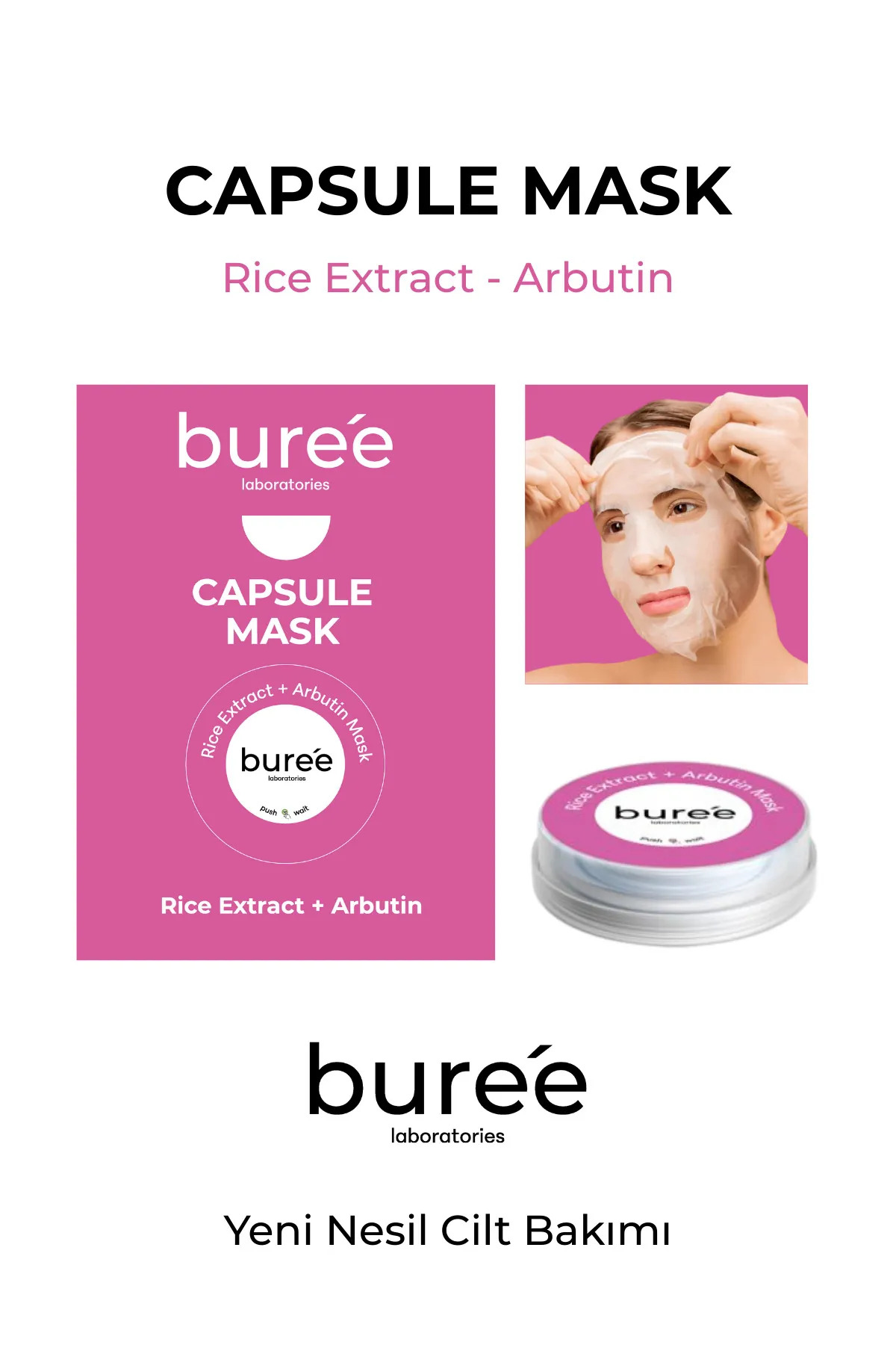 Kapsül Maske Rice Extract + Arbutin Capsul Mask