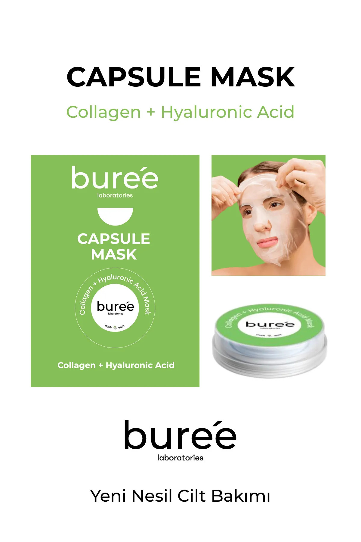 Kapsül Maske Collagen + Hyaluronic Acid Capsul Mask