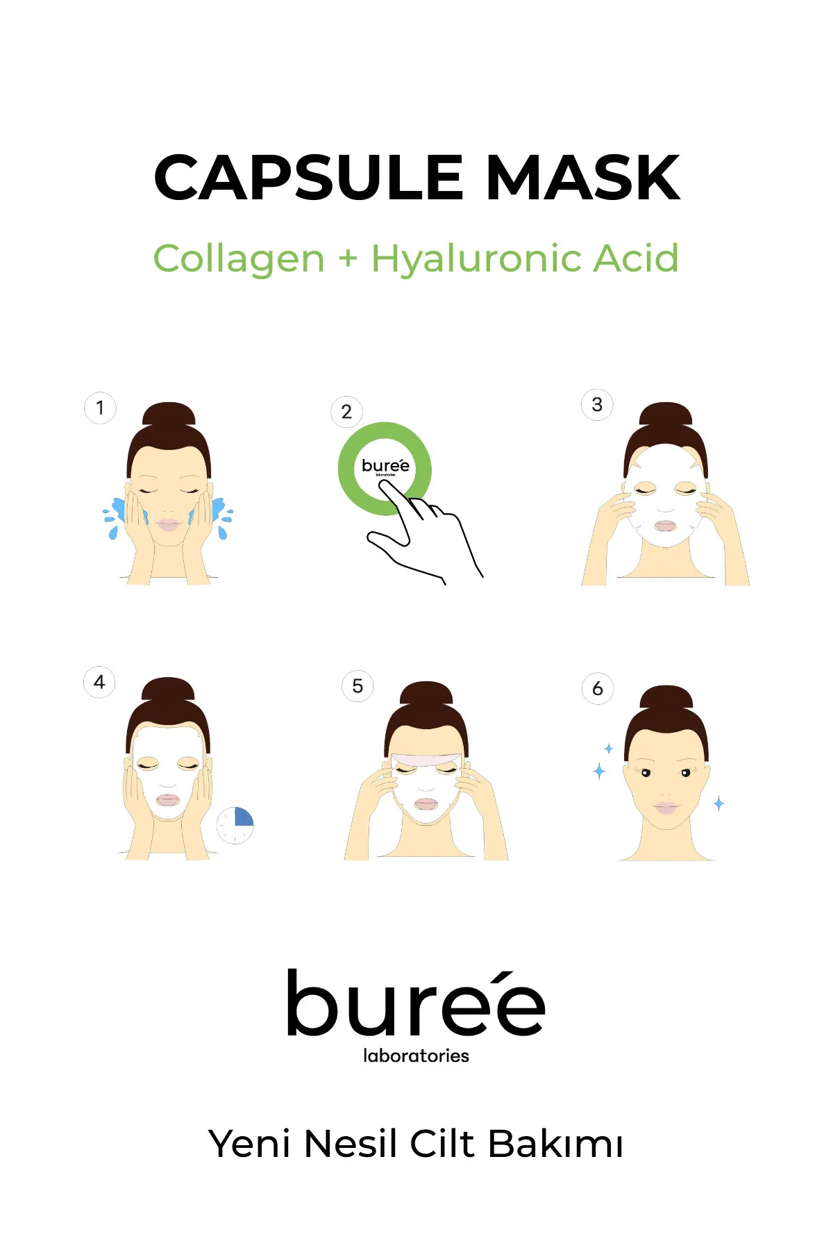 Kapsül Maske Collagen + Hyaluronic Acid Capsul Mask
